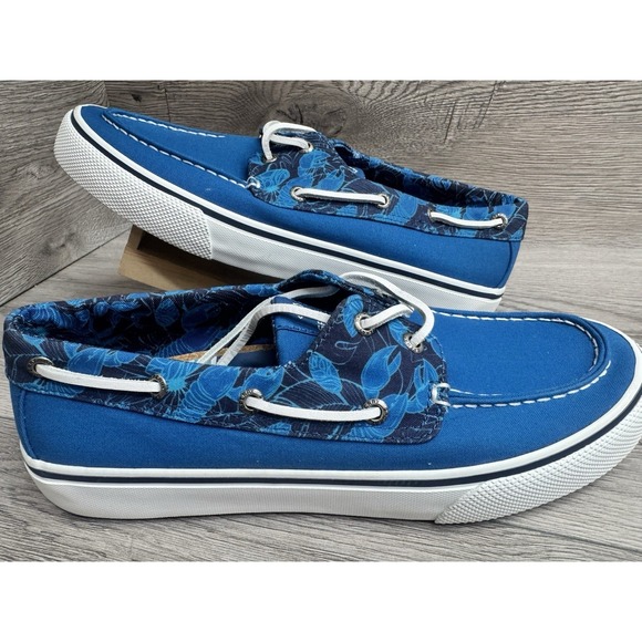 Sperry Other - Sperry Bahama II Resort Boat Shoes Mens 9 Blue Slip Ons Summer Vacation